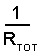 The Reciprocal of Total Resistance.
