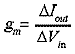 Transconductance formula