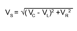 Finding the supply voltage using Pythagoras